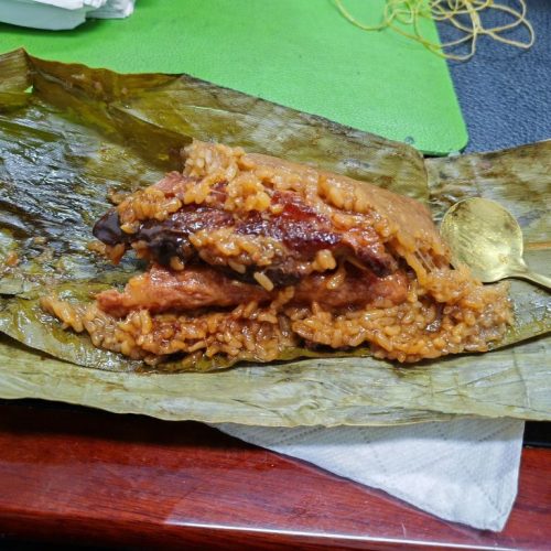 Pork Belly Rice Dumplings – Traditional Jiaxing Zongzi | Handmade Savory Meat Dumplings Gift Set, 8-Pack (150g Each) photo review