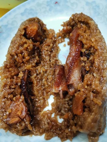 Pork Belly Rice Dumplings – Traditional Jiaxing Zongzi | Handmade Savory Meat Dumplings Gift Set, 8-Pack (150g Each) photo review