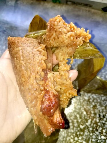 Pork Belly Rice Dumplings – Traditional Jiaxing Zongzi | Handmade Savory Meat Dumplings Gift Set, 8-Pack (150g Each) photo review