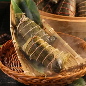 Pork Belly Rice Dumplings – Traditional Jiaxing Zongzi | Handmade Savory Meat Dumplings Gift Set, 8-Pack (150g Each)